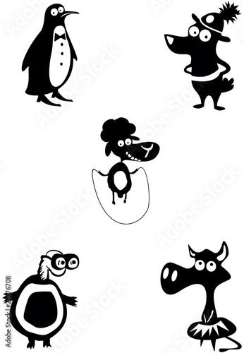 Silhouettes des animaux