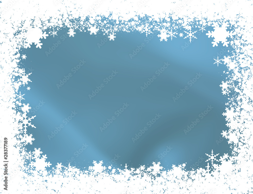 Fototapeta premium Snowflake Border
