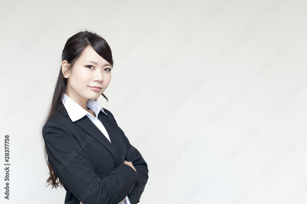 a portrait of young business woman a portrait of young business woman