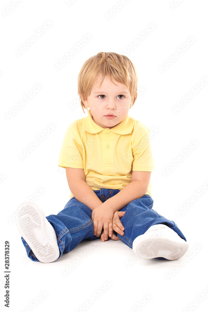 Thinking small child Thinking small child