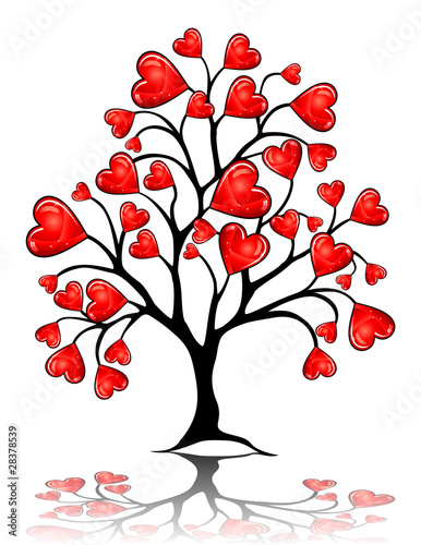 Albero con cuori