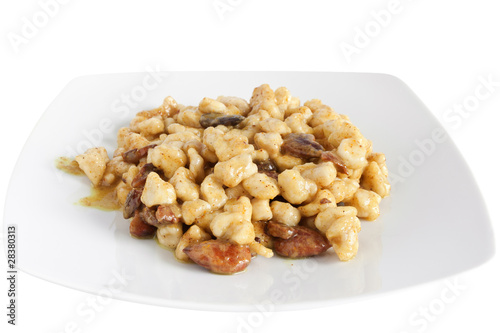 Foto chicken with curry and almonds - pollo al curry e mandorle