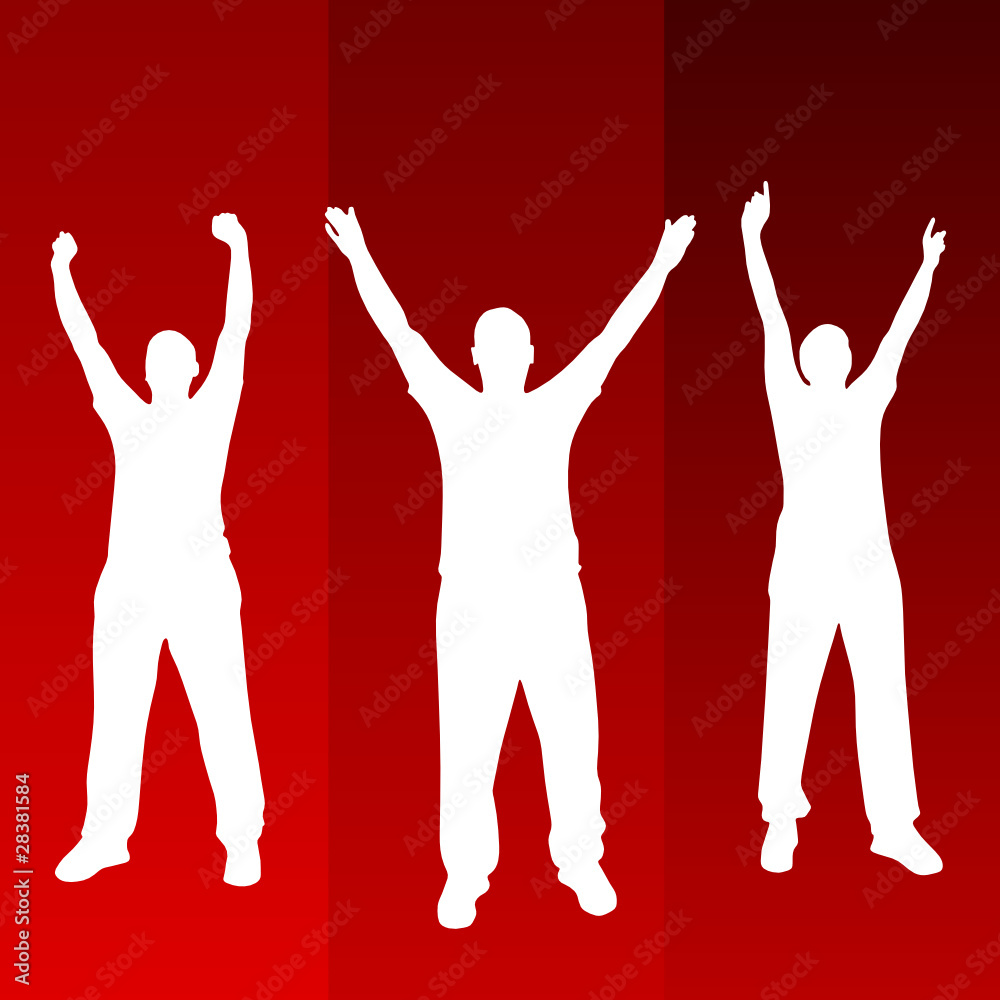 man white on red background man white on red background