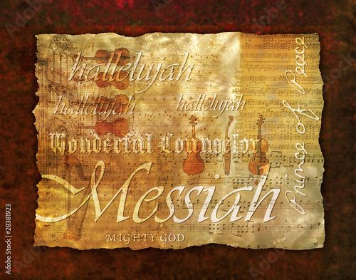 Obraz na plátne Messiah Montage Background
