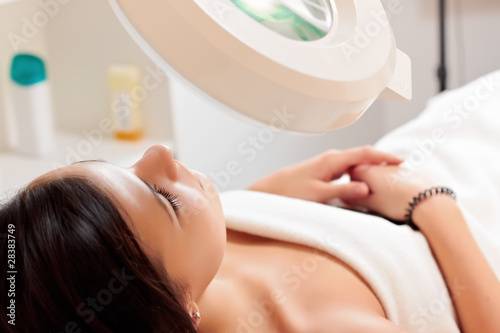 Girl in a beauty salon