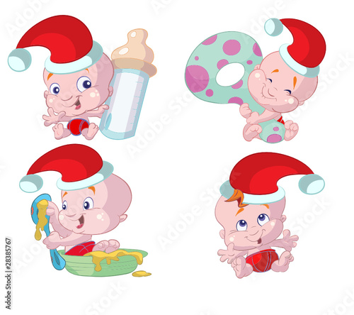 collection of christmas babys