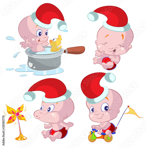 collection of christmas babys