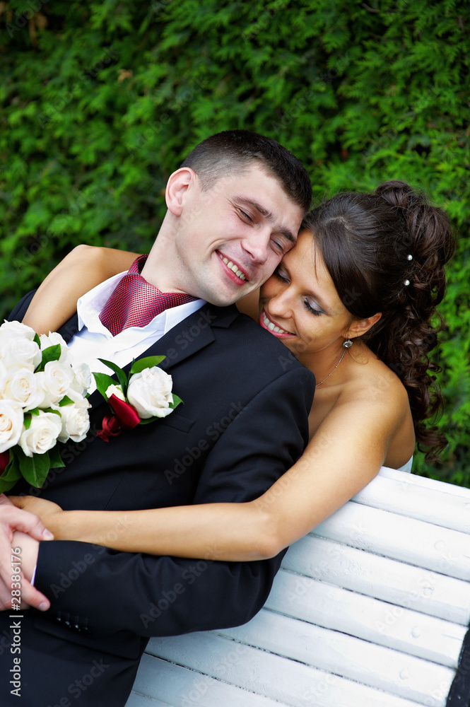 Beautiful bride and groom Beautiful bride and groom
