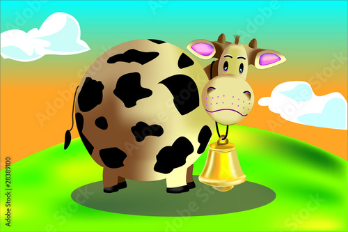 vache et clochette