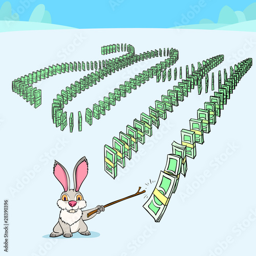 New year domino effect