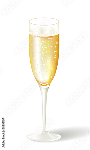 Glass of champange photo