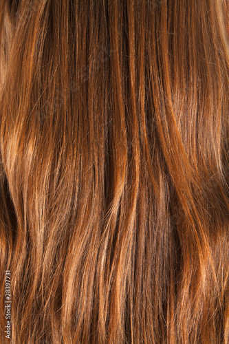Woman brown hair close-up   Texture