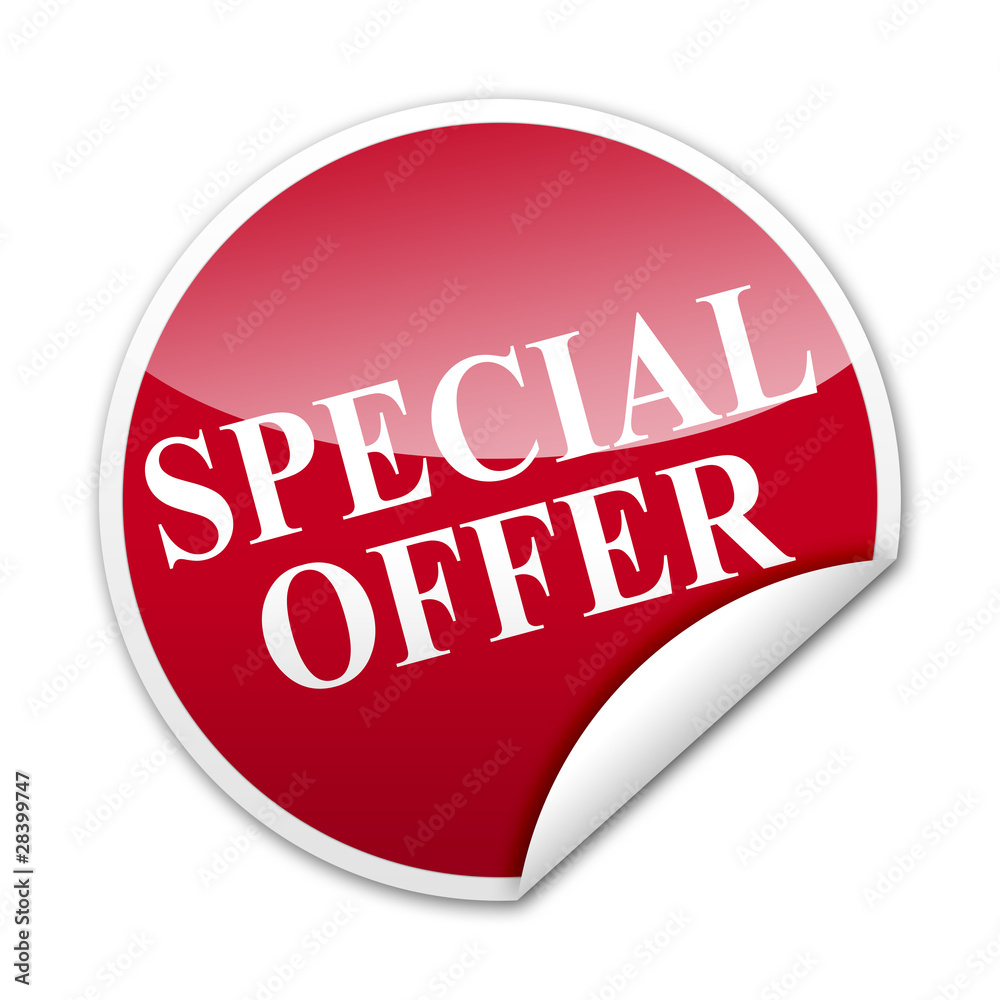 Pegatina SPECIAL OFFER con reborde Pegatina SPECIAL OFFER con reborde