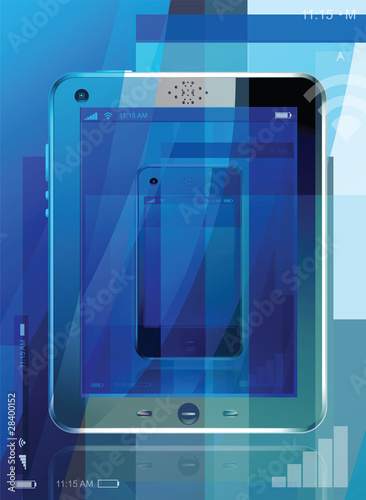 tablette tactile et smartphone