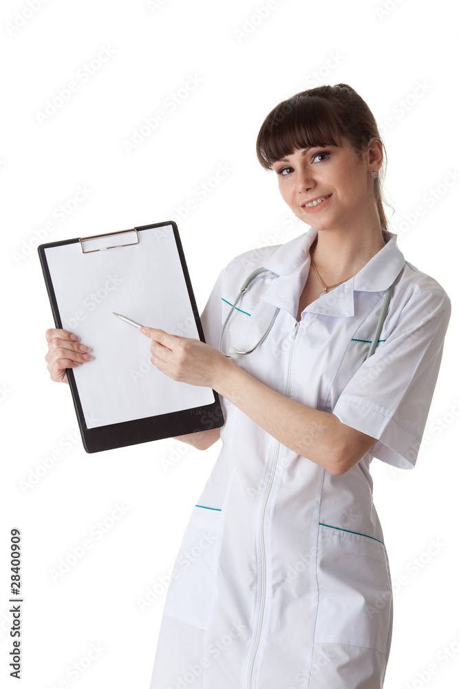 Smiling doctor with stethoscope Smiling doctor with stethoscope