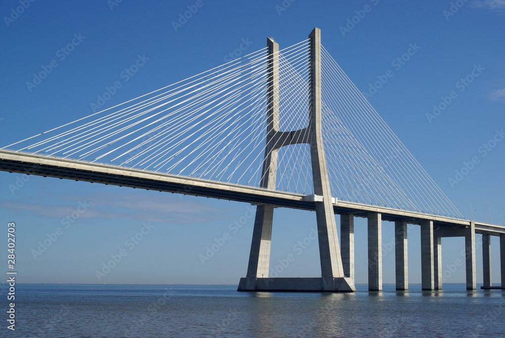Naklejka premium Vasco da Gama bridge in Lisbon, Portugal