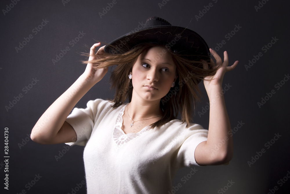 young cowgirl posing young cowgirl posing
