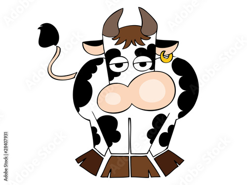 Funny Dairy Cow.