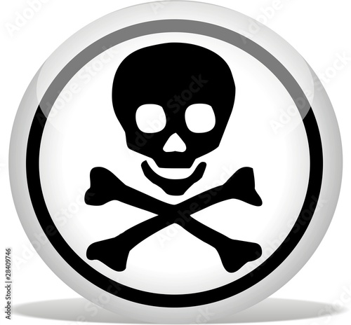 bouton tête de mort