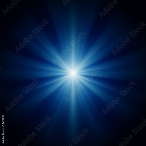 design background of blue luminous rays