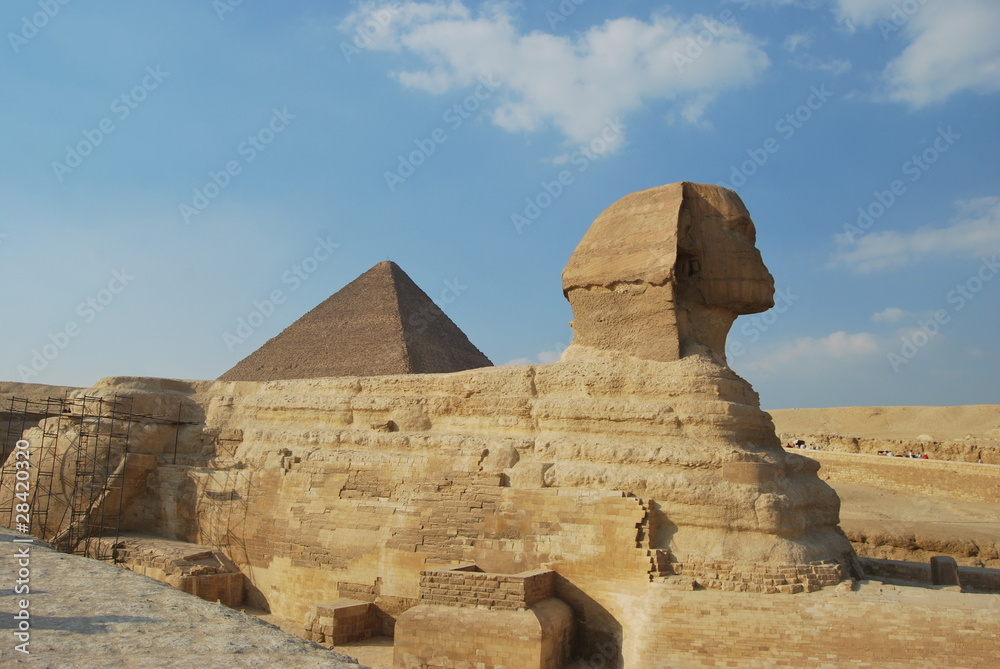 sphinx and pyramid - egypt