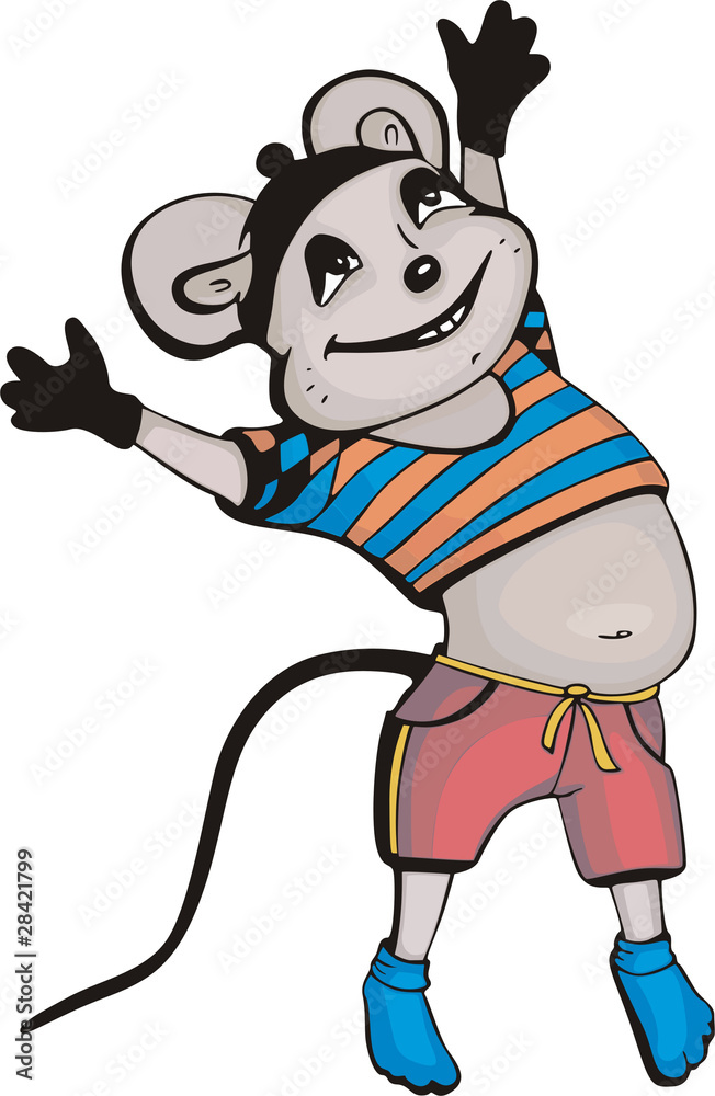 Mouse doing exercises Mouse doing exercises
