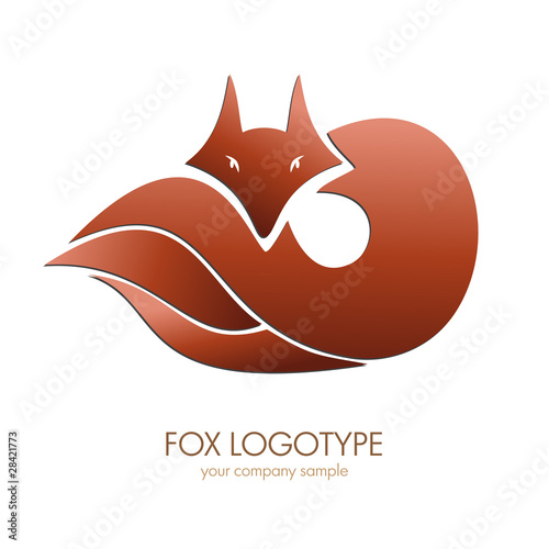 Logo Fox. Voncept of cunning # Vector photo