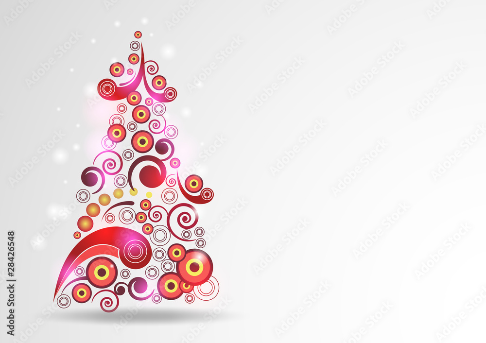 Abstract new-year tree background Abstract new-year tree background