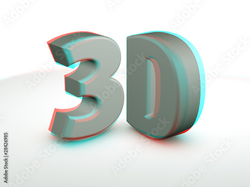 Anaglyph 3D text