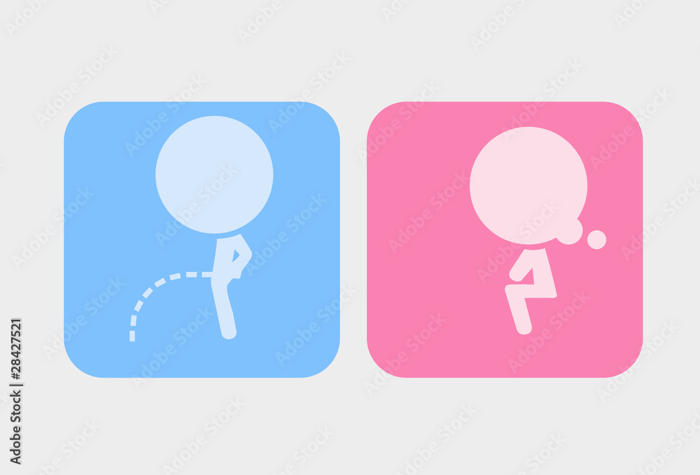 Toilet symbol, vector illustration Toilet symbol, vector illustration