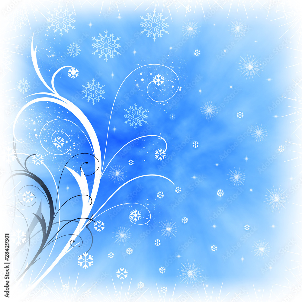 Blue Christmas background