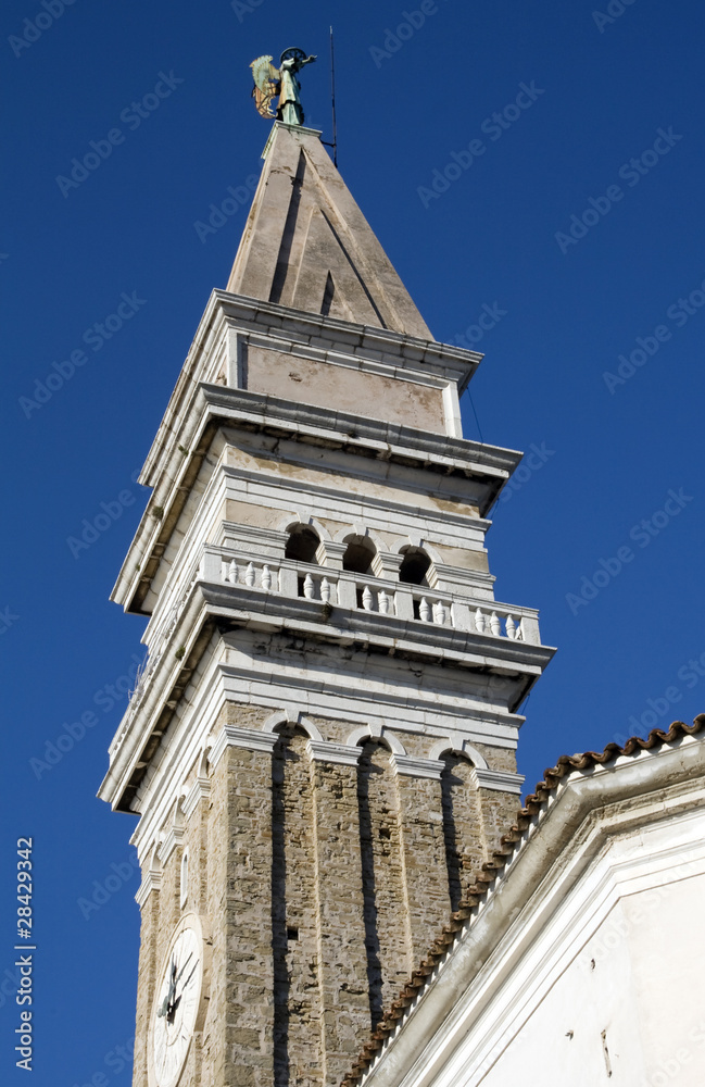 Piran - Venetian bell tower of Saint George, Slovenia