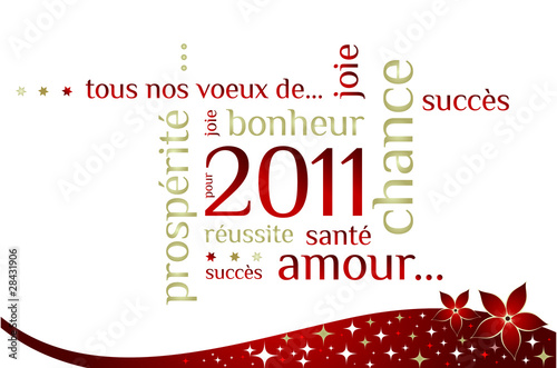 Carte de voeux nouvelle année 2011
