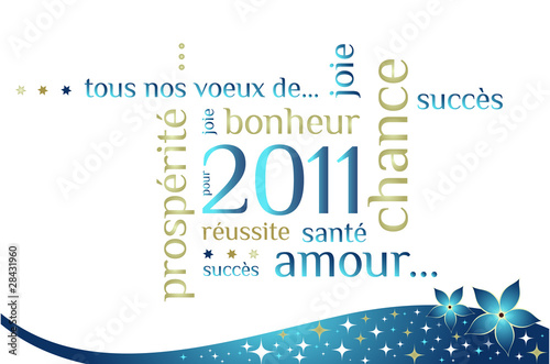 Carte de voeux nouvelle année 2011