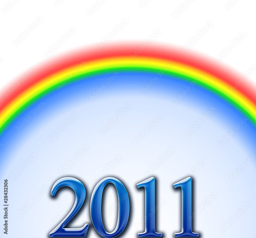 Obraz premium Happy New Year 2011