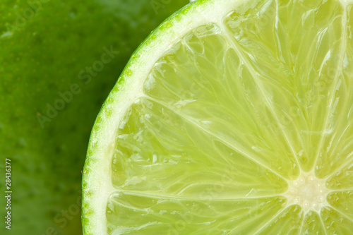 Ripe lime closeup