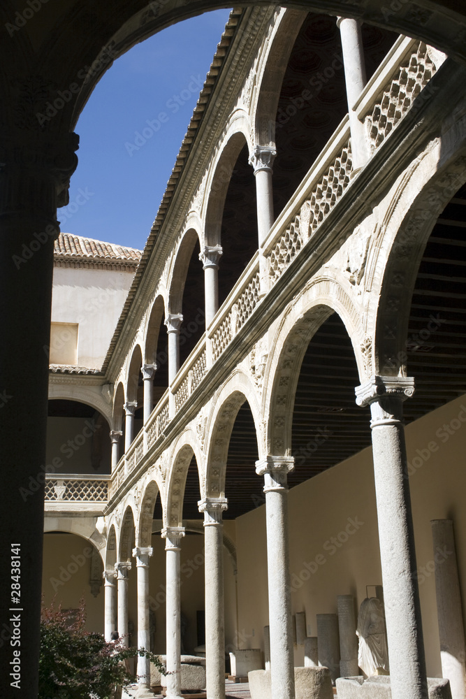 Toledo - Renaissance courtyard of Santa Cruz Museum