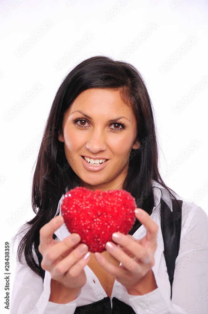 Portrait of a charming young girl Portrait of a charming young girl