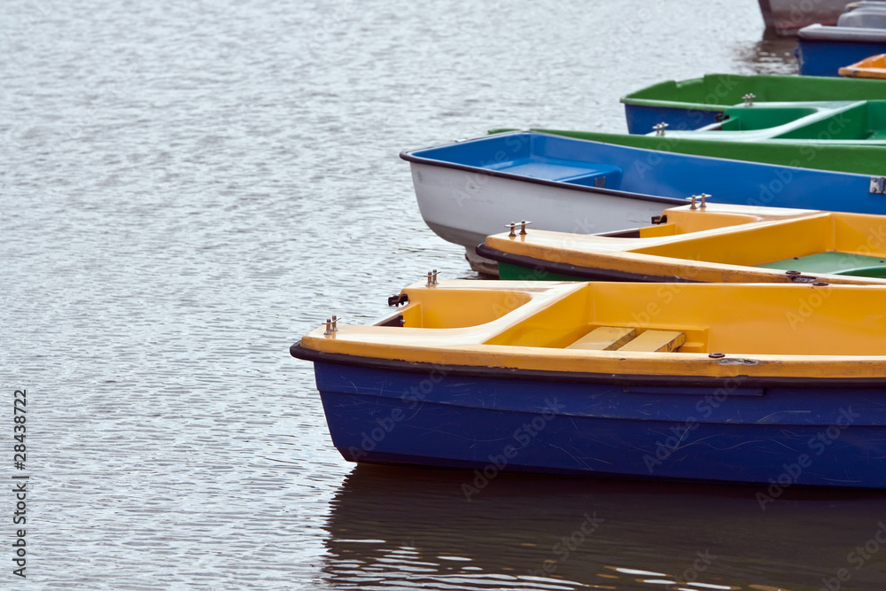 Naklejka premium Rowboats