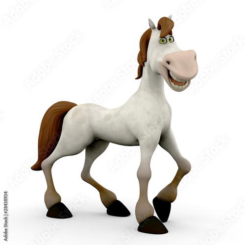 Fototapeta Naklejka Na Ścianę i Meble -  happy horse cartoon