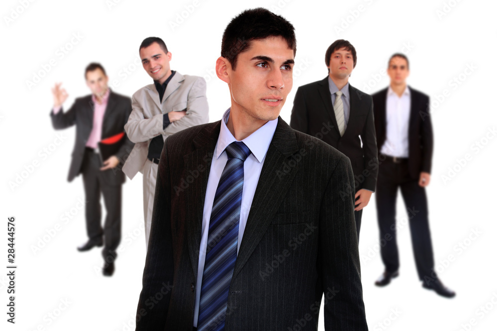 five person business team five person business team