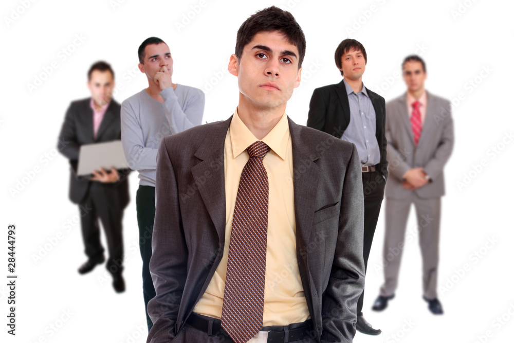 five person business team five person business team