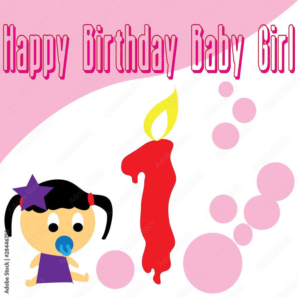 Baby girl first birthday wallpaper Baby girl first birthday wallpaper