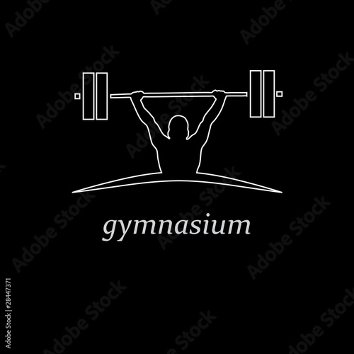 Logo Gym. Weightlifting # Vector