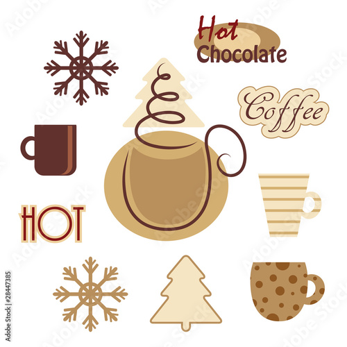 Cups vector icon.