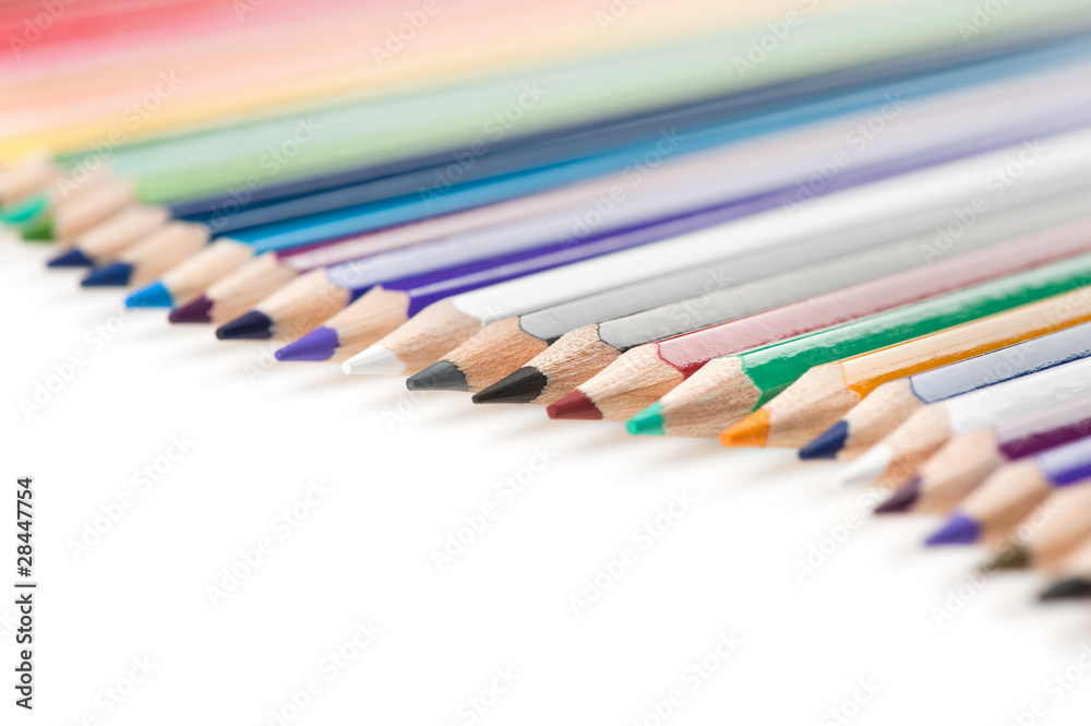 Set of color pencils