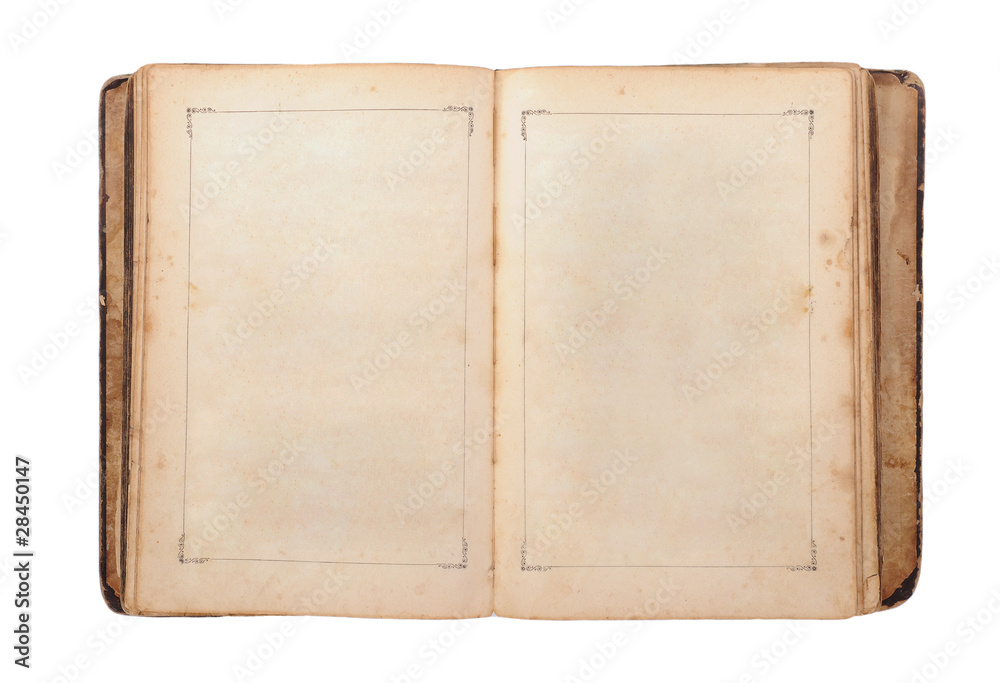 Open old book Open old book