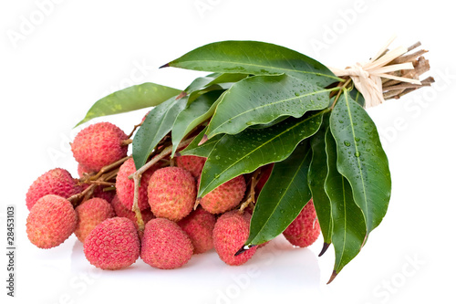 Grappe de litchis frais