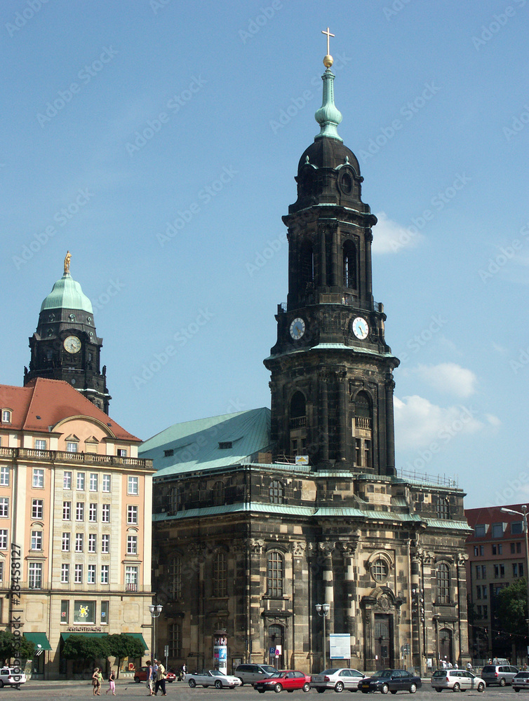 Fototapeta premium Kreuzkirche Dresden