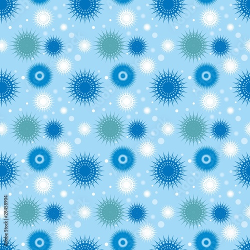seamless pattern with snowflakes with details ready to use